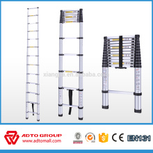 aluminum portable telescopic ladders(2m/2.6m/2.9m/3.2m/3.8m) EN131 quick folding ladder